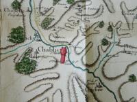 La ville de Chablis et ses environs immédiats selon la carte de Cassini